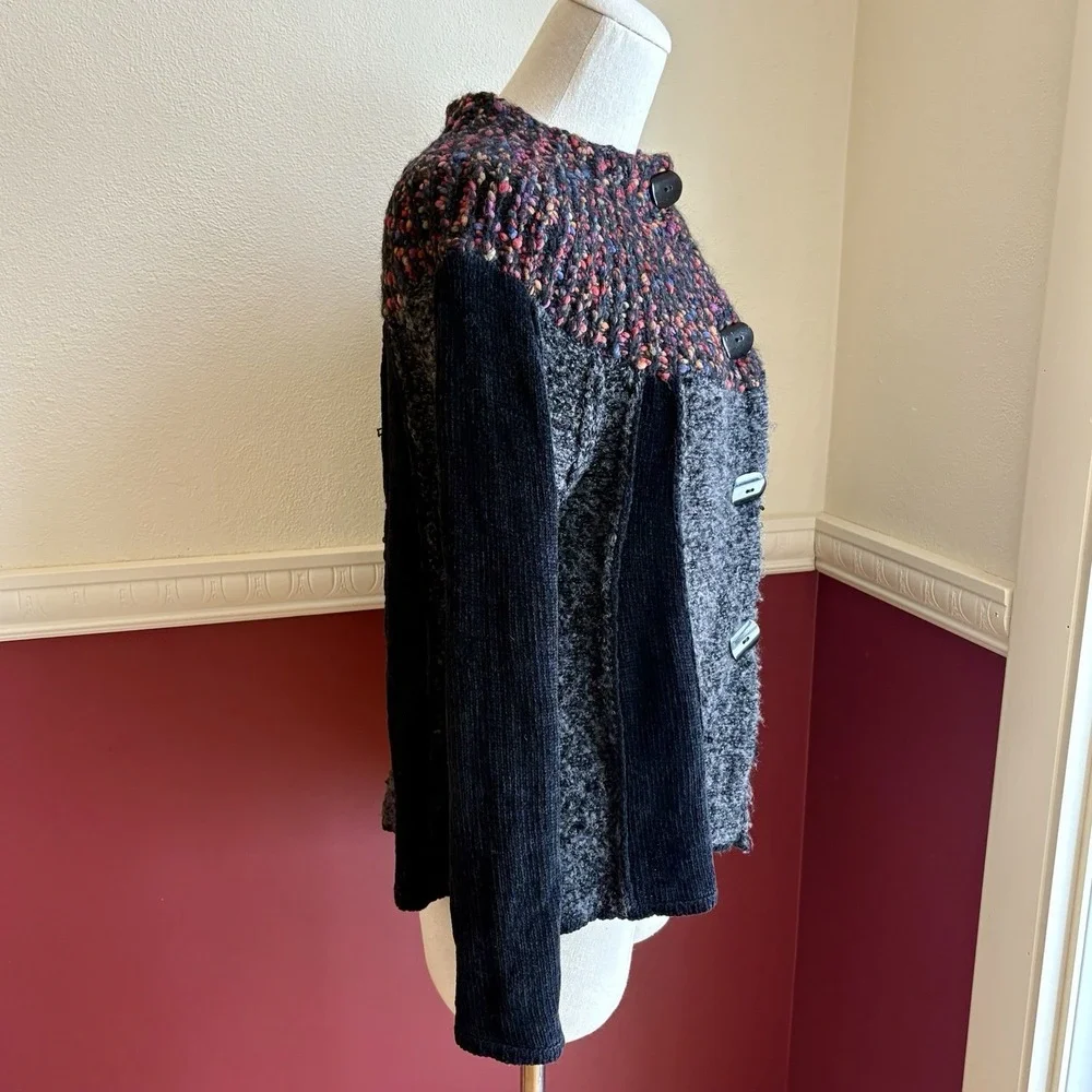 Vintage‎ Anthropologie Curio cardigan chunky knit chenille mohair sweater